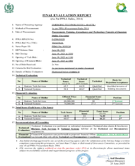 Final Evaluation Report - Quantum Online Encryptor